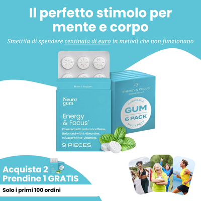 Neuro Energy – Chewing Gum e Caramelle alla Caffeina