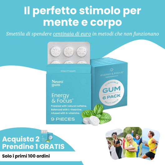 Neuro Energy – Chewing Gum e Caramelle alla Caffeina