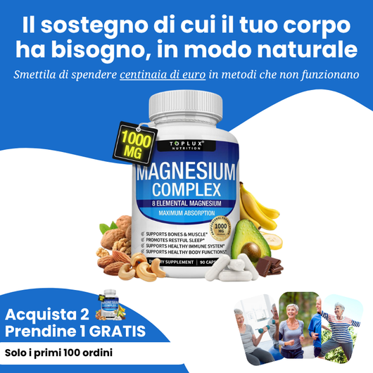 Magnesio 8-in-1 – Equilibrio Fisico e Mentale